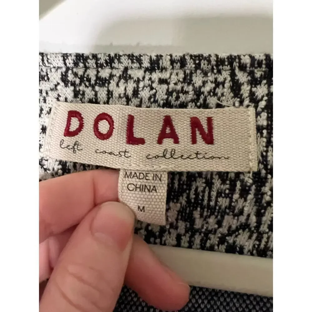 Anthropologie Dolan Black White Eva Jacket Sz M
